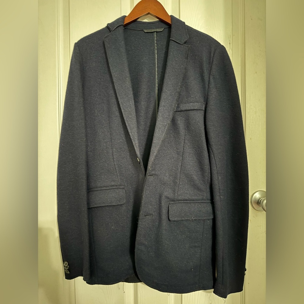 Zara wool slim fit blazer size Large